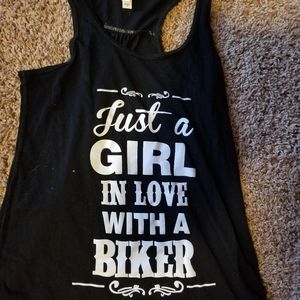 Just a girl in love with a biker shirt